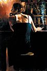 Fabian Perez Waiting for a Drink painting